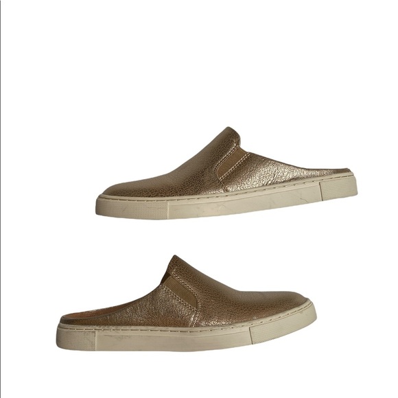 Frye Ivy Mule Metallic Rose Gold 6 - Picture 1 of 5